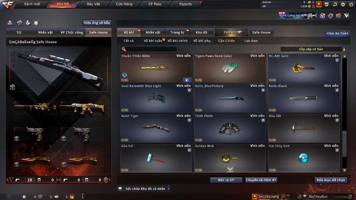 shop acc cf uy tin gia re